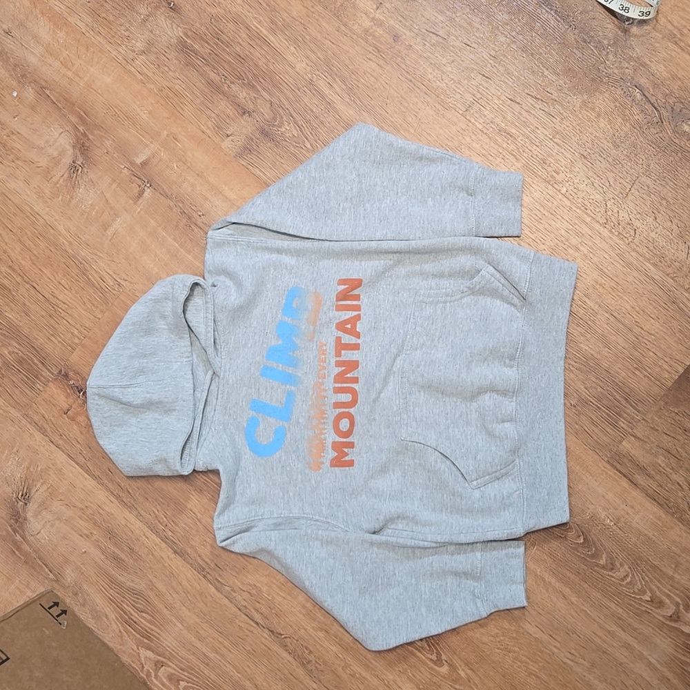 ☀️Climb Every Mountain Graphic Basic Sweatshirt YM Gray